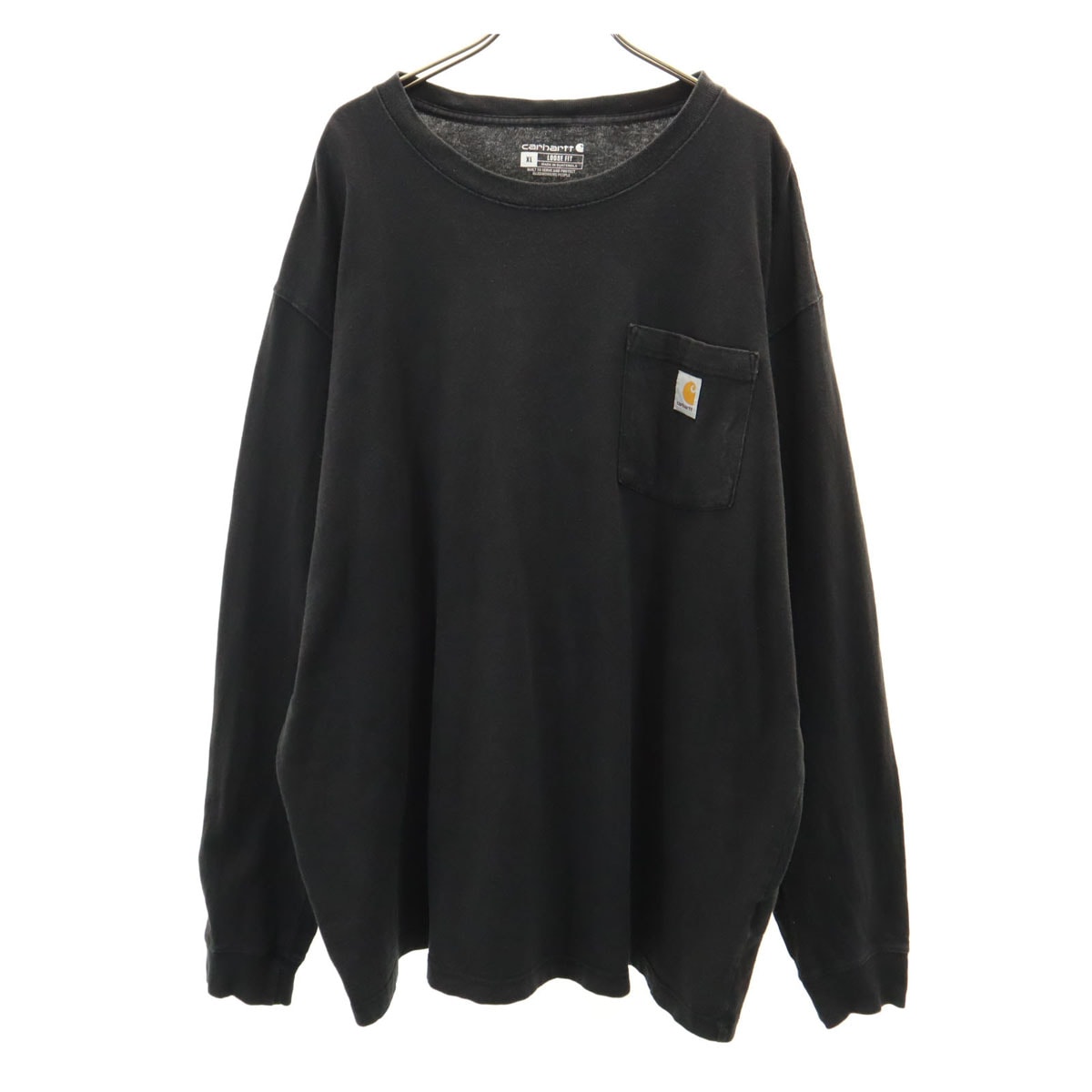 Carhartt カーハート K126 長袖 ルーズフィット Tシャツ XL ブラック ロンT 無地 ポケT