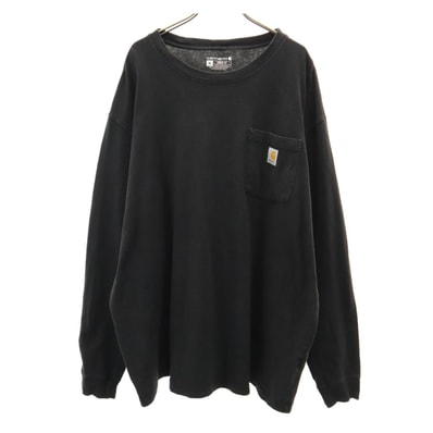 Carhartt カーハート K126 長袖 ルーズフィット Tシャツ XL ブラック ロンT 無地 ポケT
