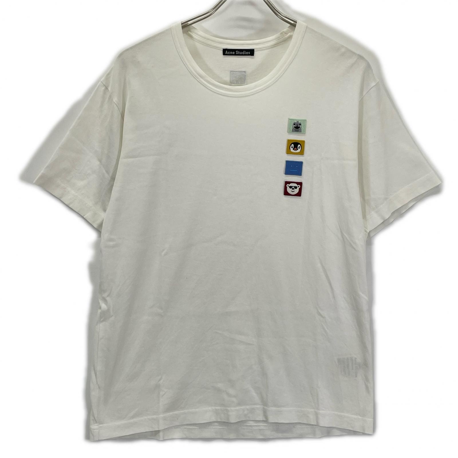 アクネ ストゥディオズ ホワイト FA-UX-TSHI000025 CL0044 アニマル パッチ Tシャツ S