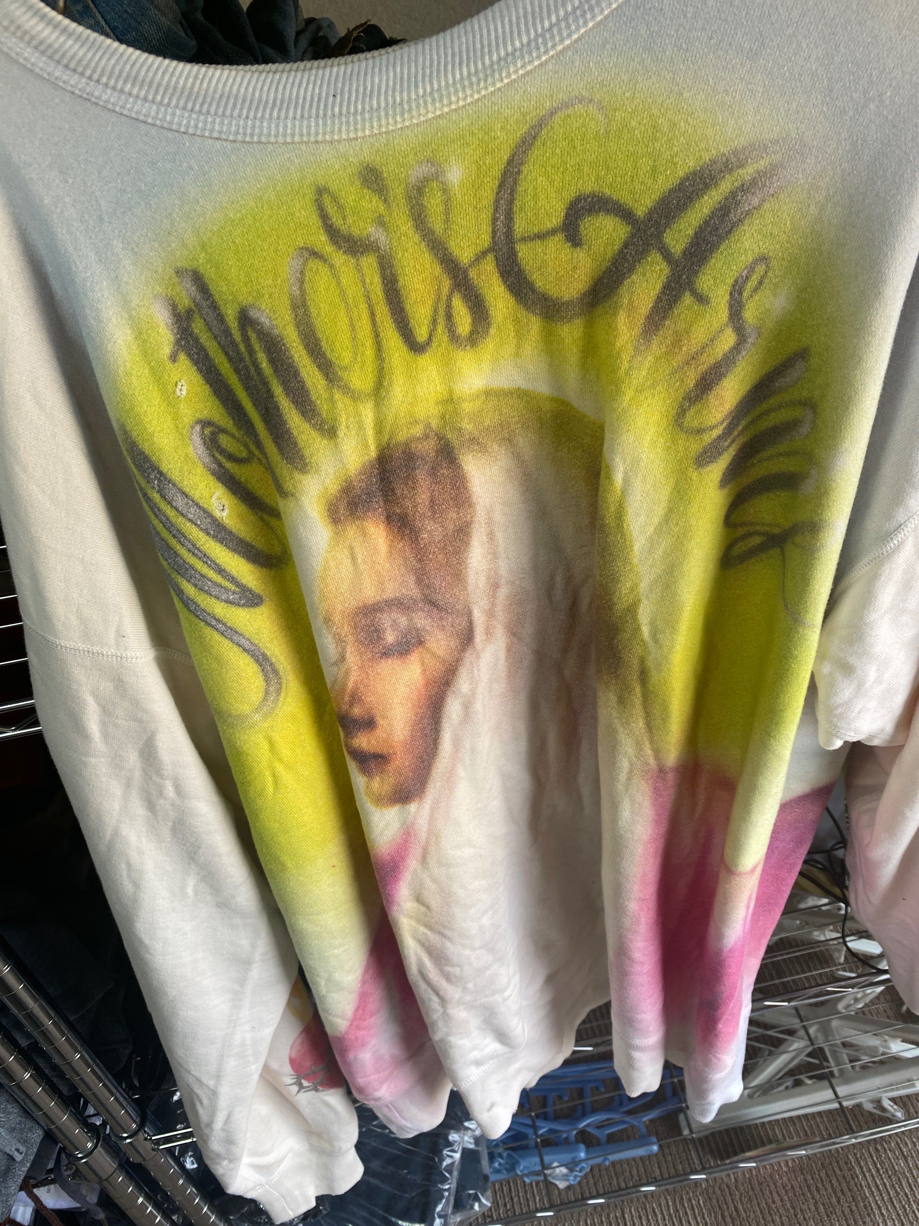 SAINT Mxxxxxx CREWNECK SWEAT AIRBRUSH MOTHER "White"