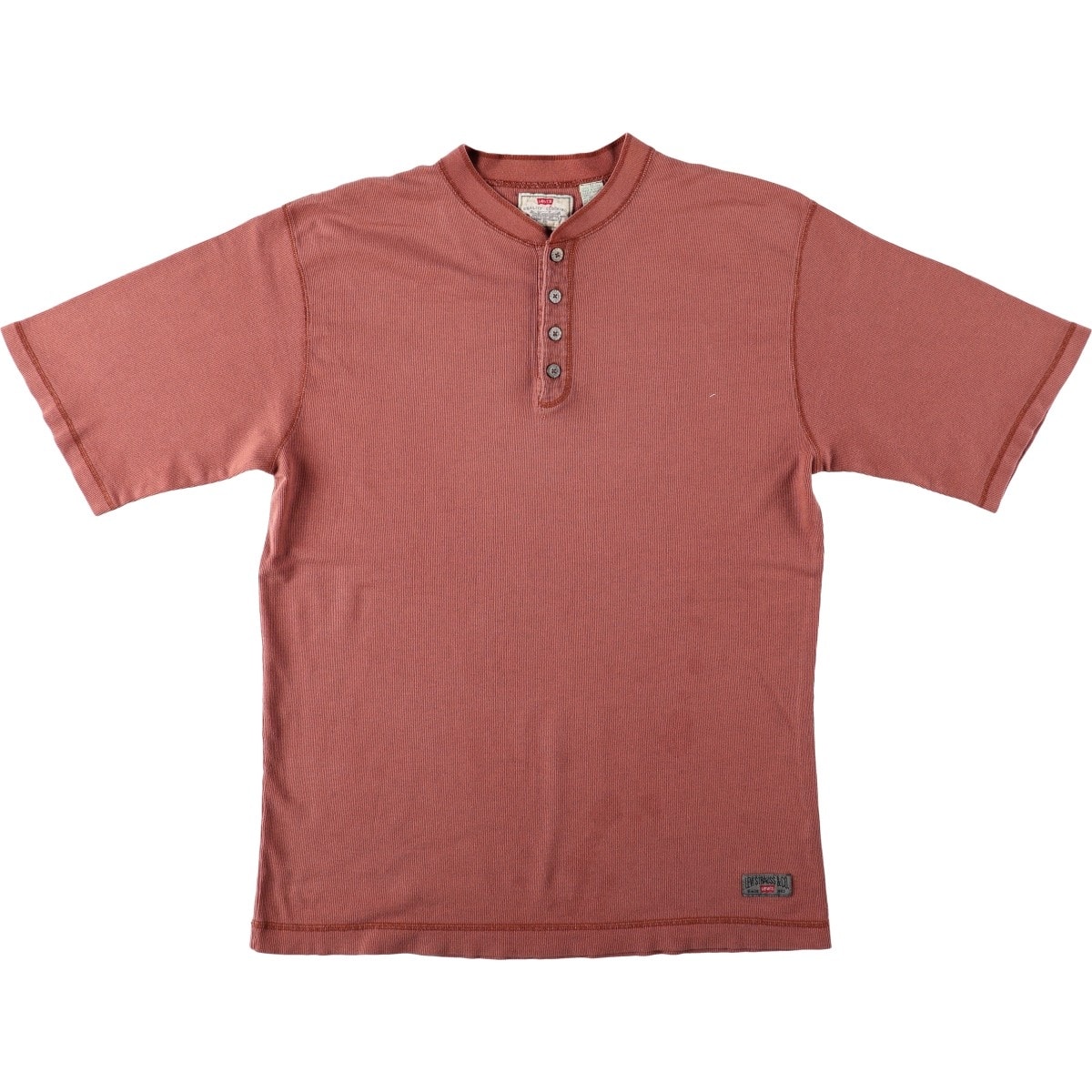 古着 90年代 リーバイス Levi's ヘンリーネック 半袖 Tシャツ サイパン製 メンズL相当 ヴィンテージ/eaa672718