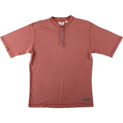古着 90年代 リーバイス Levi's ヘンリーネック 半袖 Tシャツ サイパン製 メンズL相当 ヴィンテージ/eaa672718