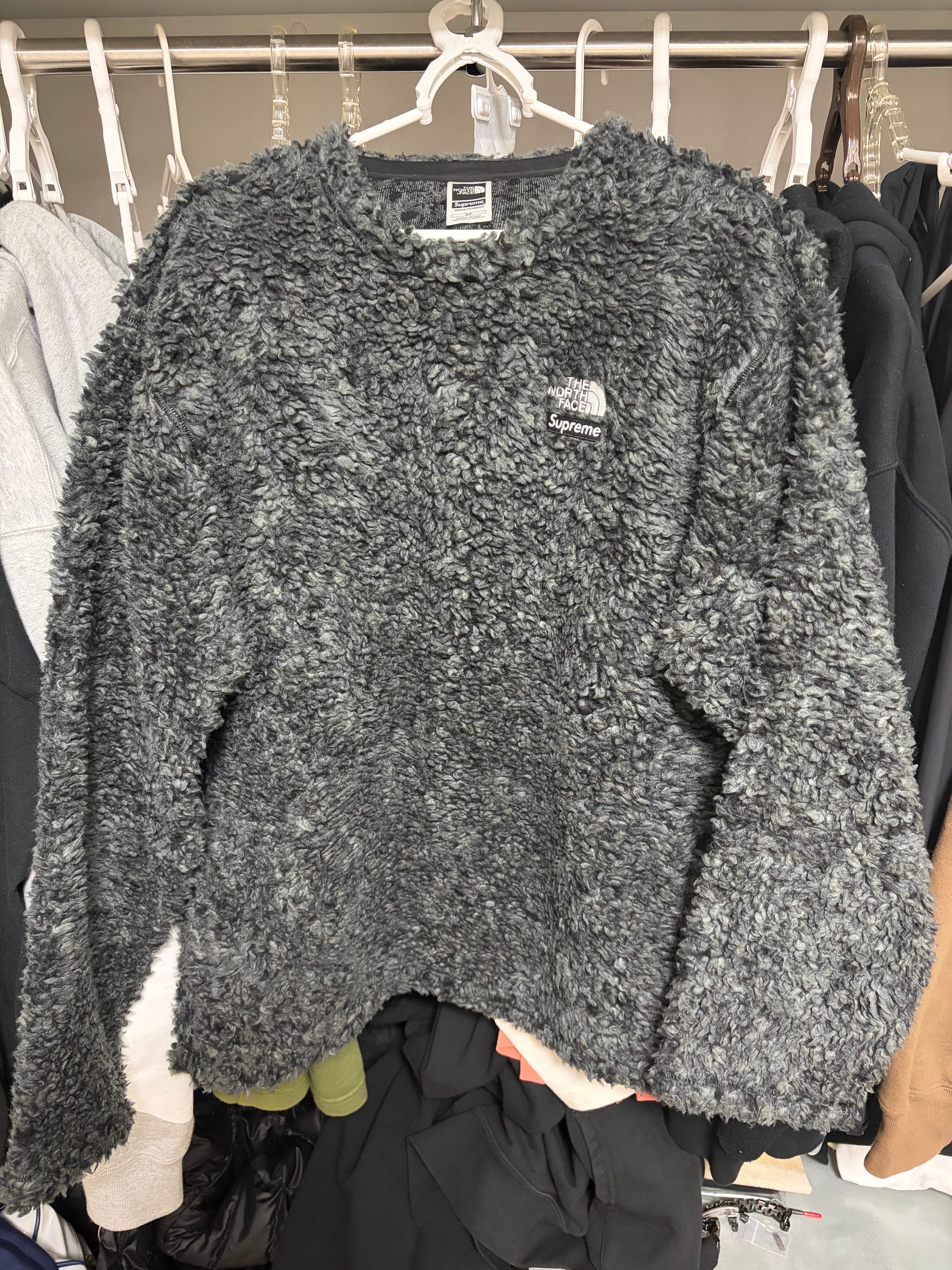 Supreme x The North Face High Pile Fleece Pullover "Black"