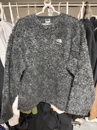 Supreme x The North Face High Pile Fleece Pullover "Black"