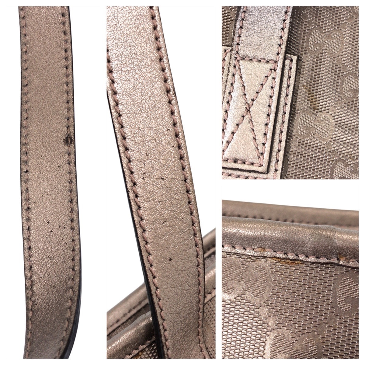 B (目立った傷や汚れなし)】GUCCI グッチ GGインプリメ グレー PVC
