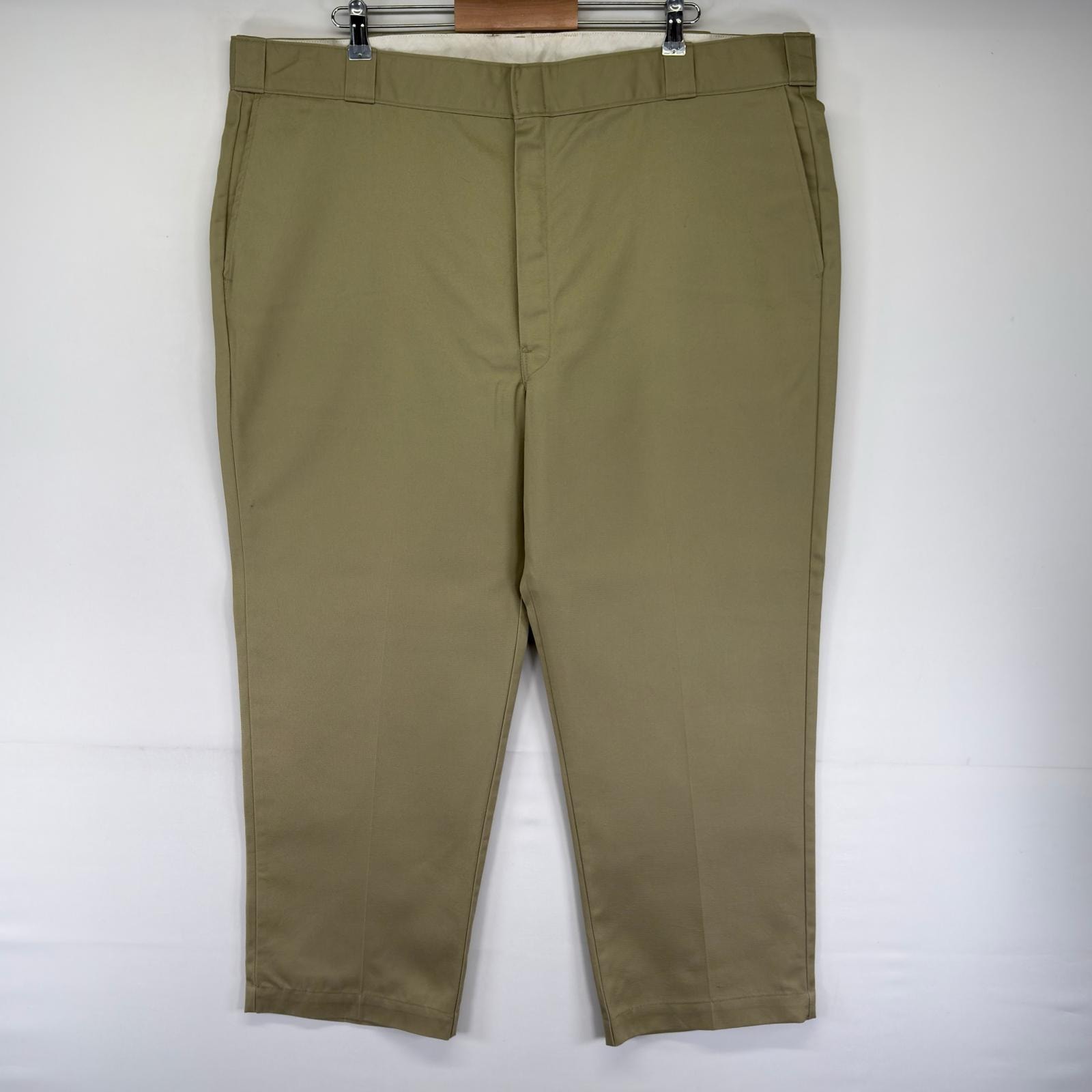 古着 90's/90年代 ディッキーズ Dickies USA製 パンツ チノパン ワンポイントロゴ 大きいサイズ W44 L30  ベージュ系 メンズ