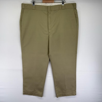 古着 90's/90年代 ディッキーズ Dickies USA製 パンツ チノパン ワンポイントロゴ 大きいサイズ W44 L30 ベージュ系 メンズ