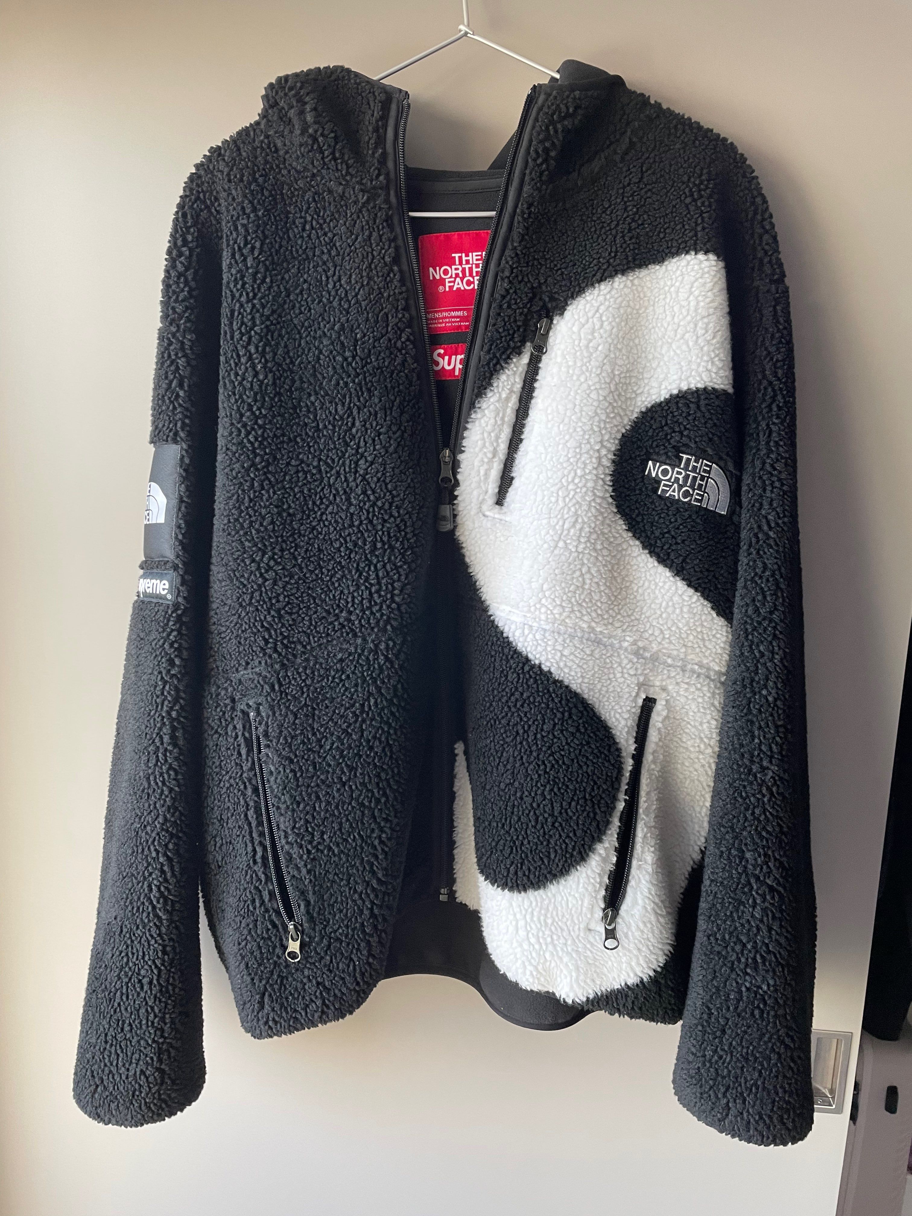 Supreme x The North Face S Logo Hooded Fleece Jacket "Black"