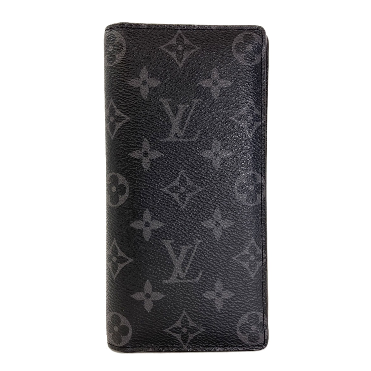 LOUIS VUITTON ルイヴィトン M61697 ポルトフォイユ・ブラザ 長財布(小銭入れあり) モノグラムエクリプス メンズ [中古]