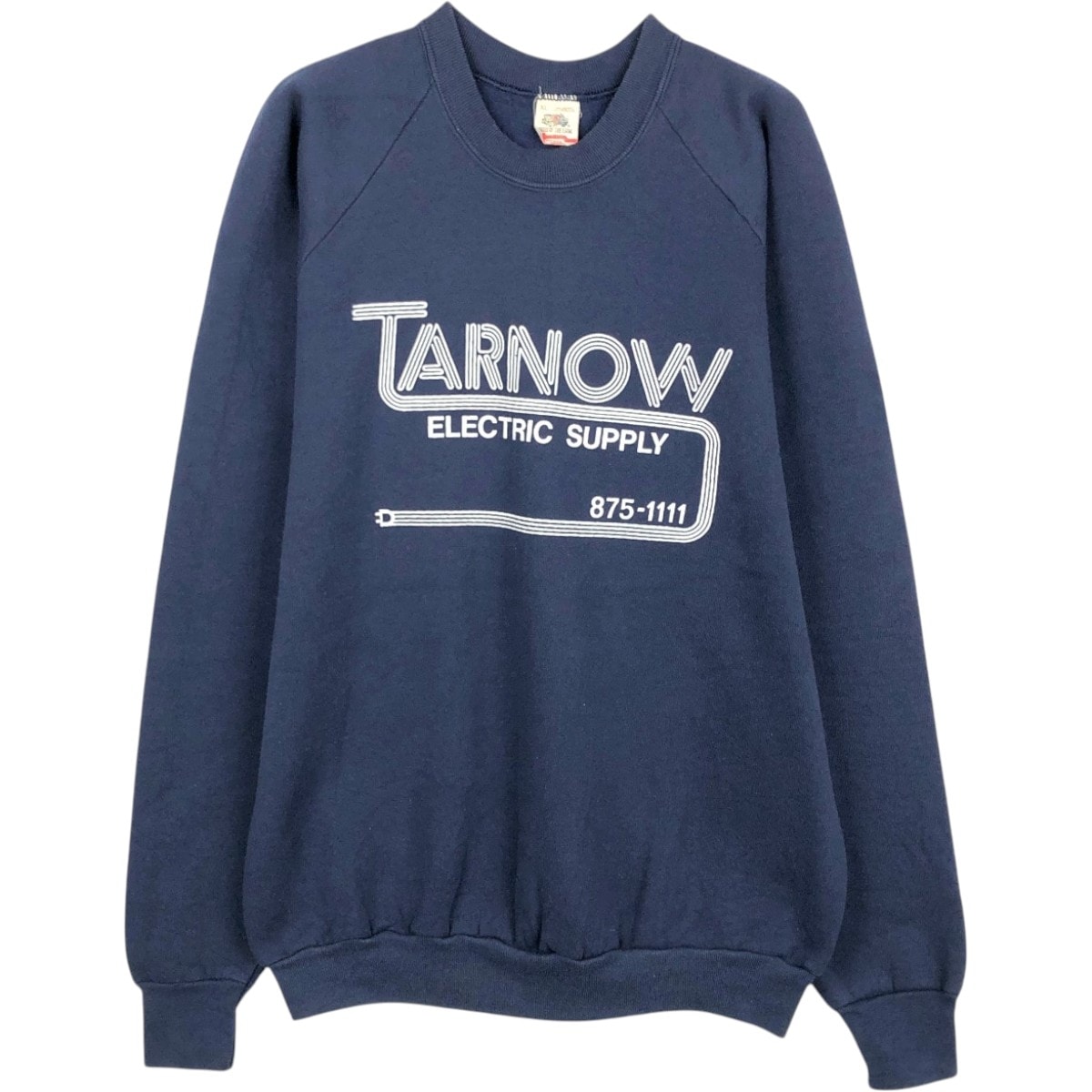 古着 90年代 フルーツオブザルーム FRUIT OF THE LOOM TARNOW ELECTRIC SUPPLY アドバタイジング スウェットシャツ トレーナー USA製 メンズXL相当 ヴィンテージ/eaa672253