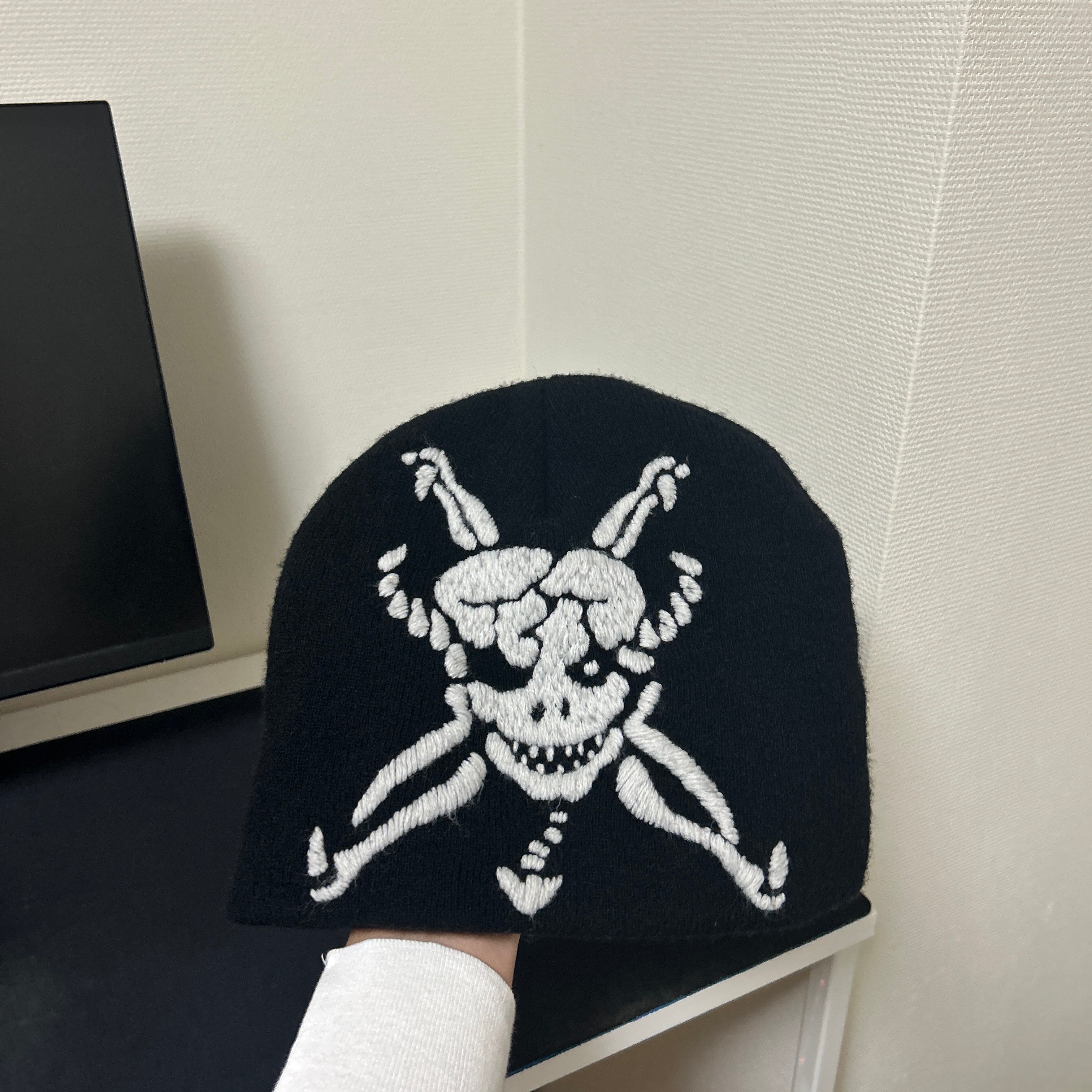 シュプリーム x ワイズバイヨウジヤマモト スカル ビーニー "ブラック"