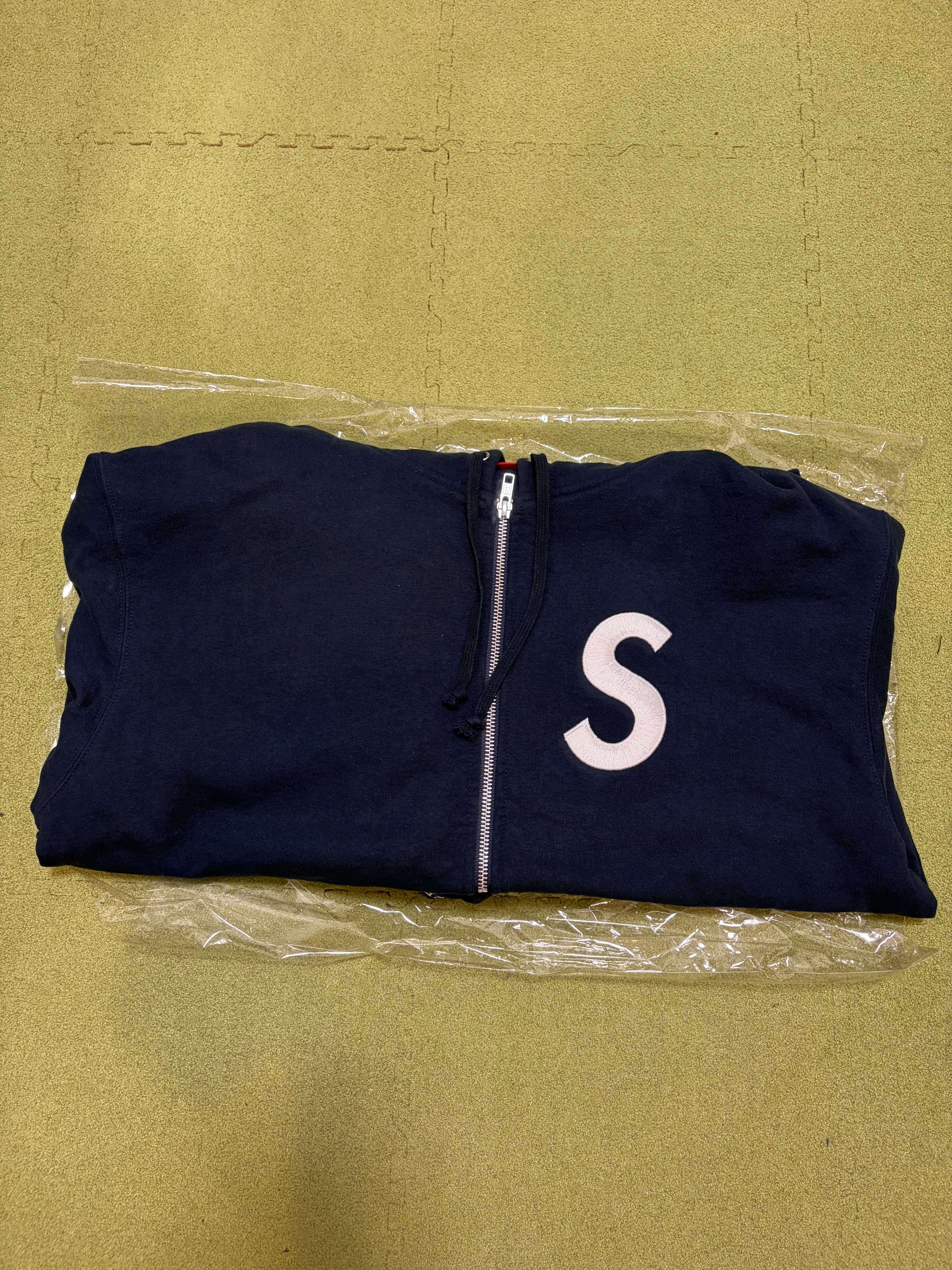 Supreme S Logo Zip Up Hooded Sweatshirt (25FW) "Navy"