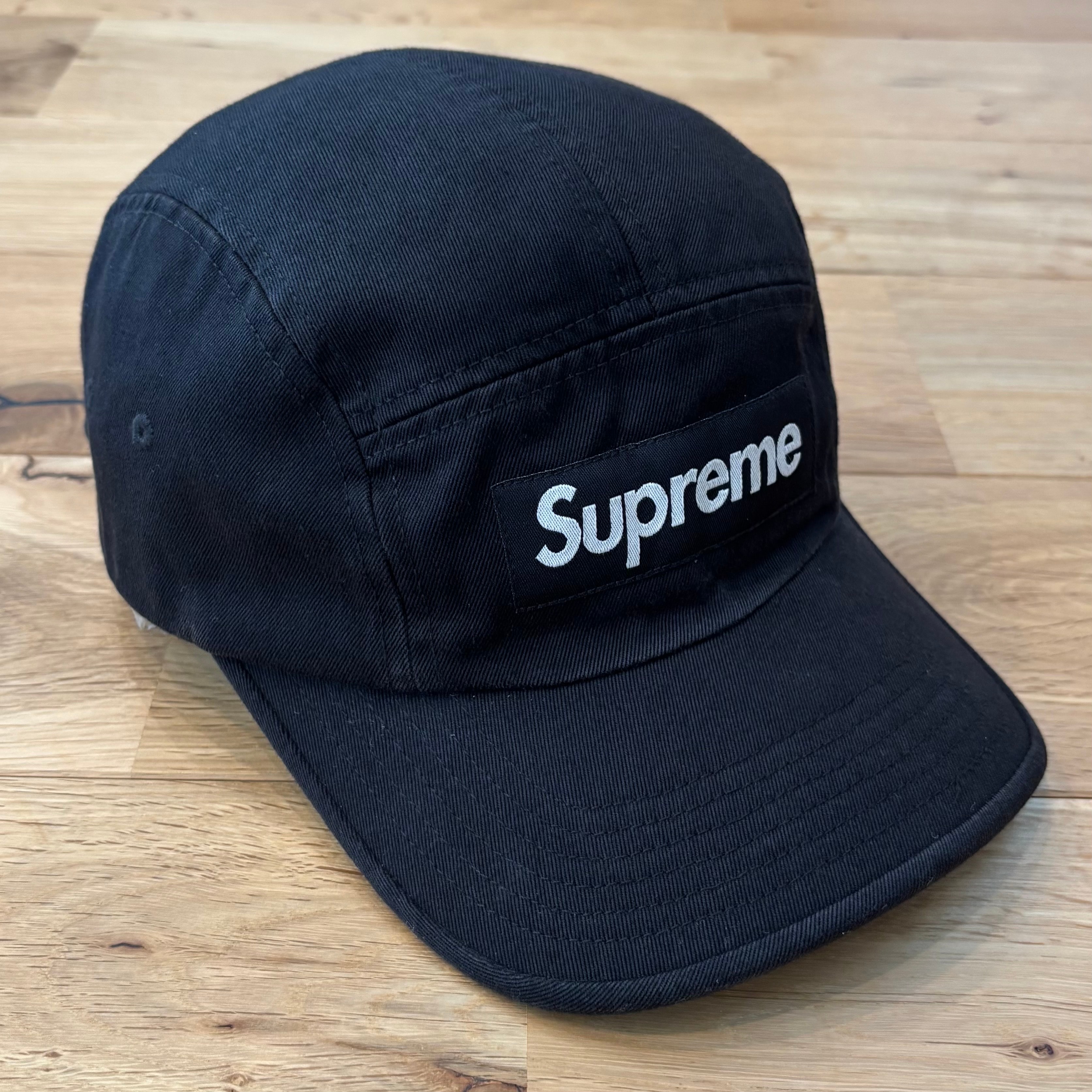 シュプリーム キャップ ボックスロゴ camp cap ブラック