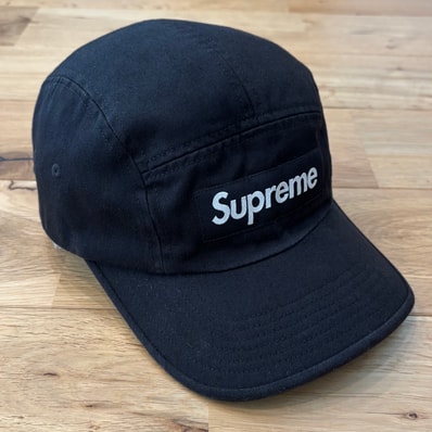 シュプリーム キャップ ボックスロゴ camp cap ブラック
