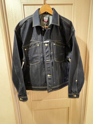 Supreme x Marithe + Francois Girbaud X-Seam Denim Trucker Jacket "Rigid Indigo"