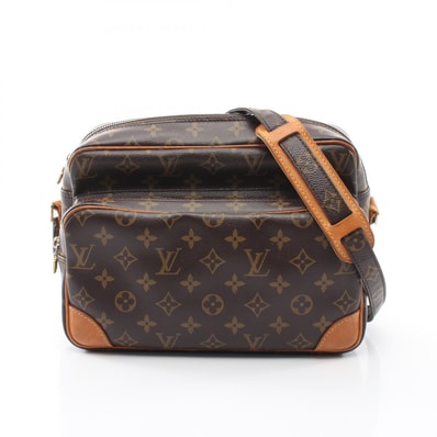ルイ・ヴィトン LOUIS VUITTON ナイル ショルダーバッグ バッグ PVCコーティングキャンバス レザー モノグラム レディース ブラウン系 M45244 【中古】