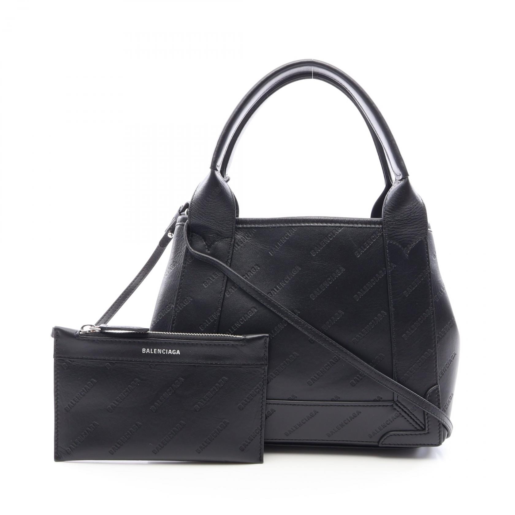 B (目立った傷や汚れなし)】バレンシアガ BALENCIAGA ネイビーカバ XS