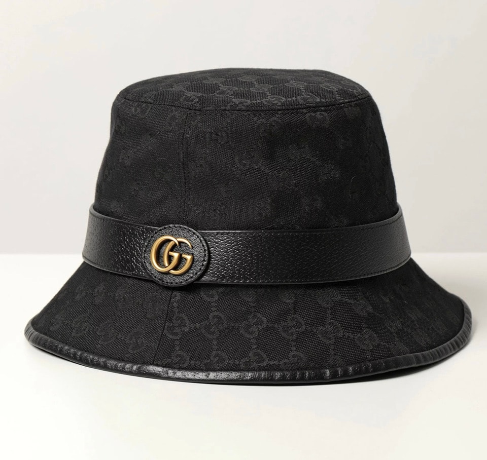 GUCCI GG Canvas Bucket Hut "Black"