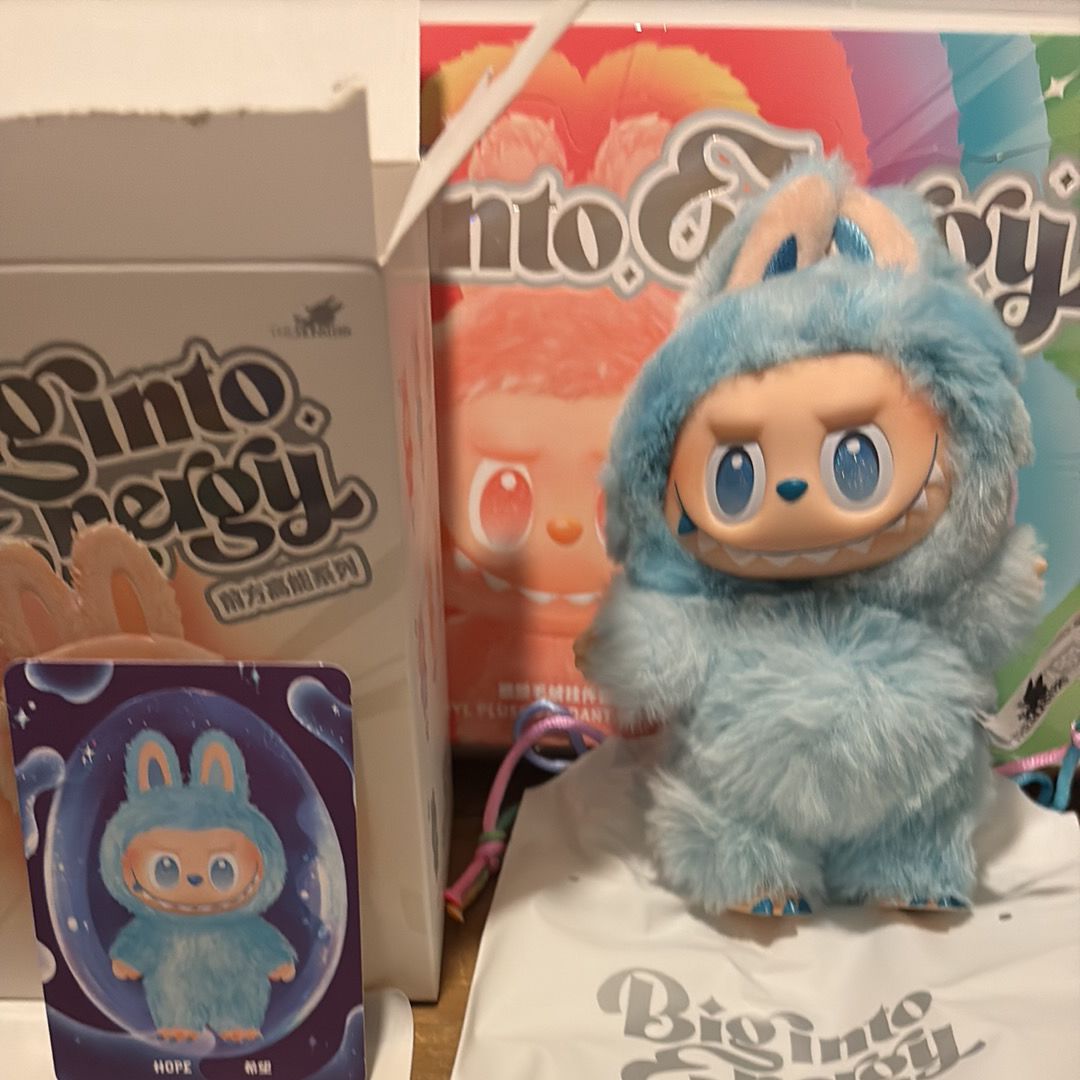 POP MART THE MONSTERS (LABUBU) Big into Energy Series Plush Pendant HOPE