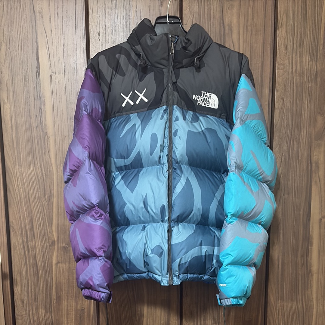 The North Face Kaws Nuptse Jacket "Blue Purple"