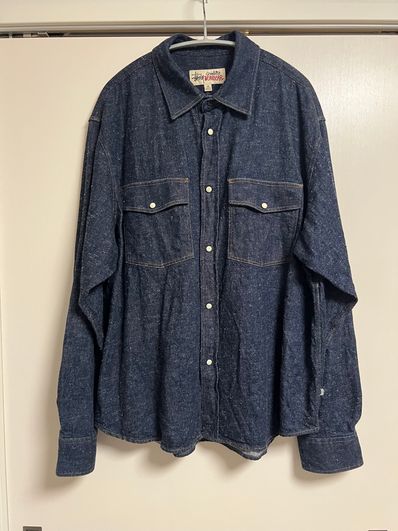 Stussy Boxy Western Denim Shirt "Dark Denim"