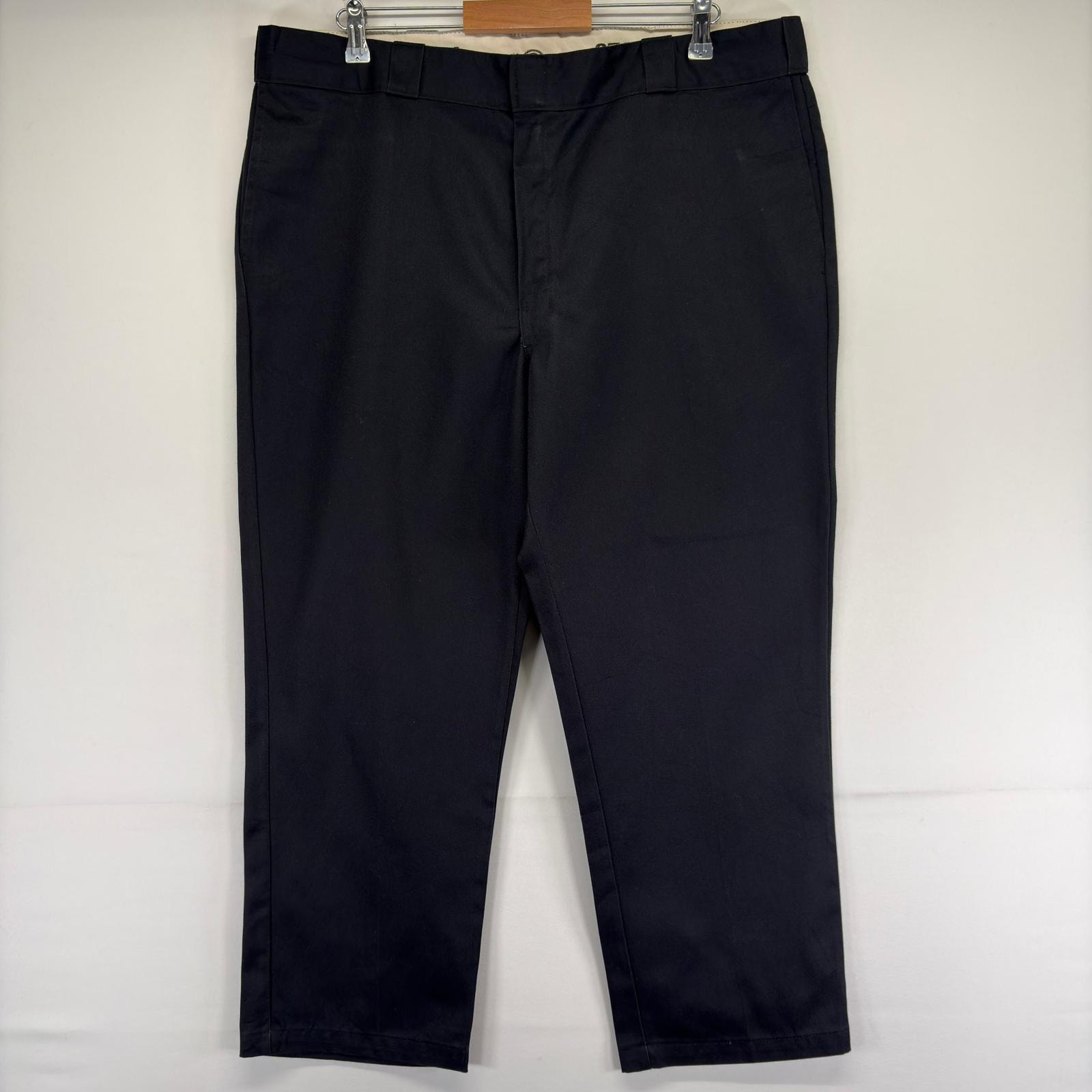 古着 ディッキーズ Dickies パンツ 874 チノパン ワンポイント 作業着 ワーク 大きいサイズ w42 L28  ブラック メンズ
