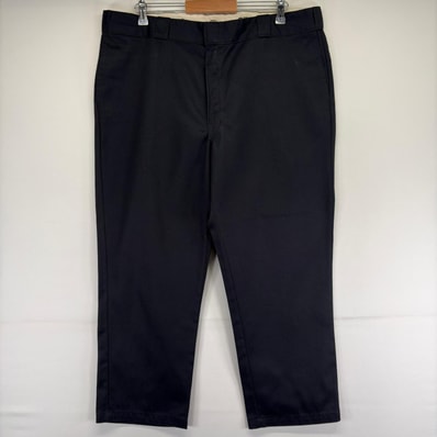 古着 ディッキーズ Dickies パンツ 874 チノパン ワンポイント 作業着 ワーク 大きいサイズ w42 L28 ブラック メンズ