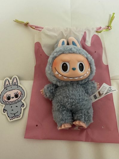 POP MART THE MONSTERS (LABUBU) Exciting Macaron Plush Series SEA SALT COCONUT