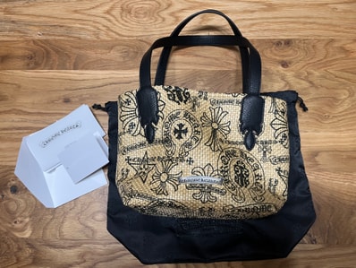 Chrome Hearts Monogram Print Small Beach Bag "Beige"