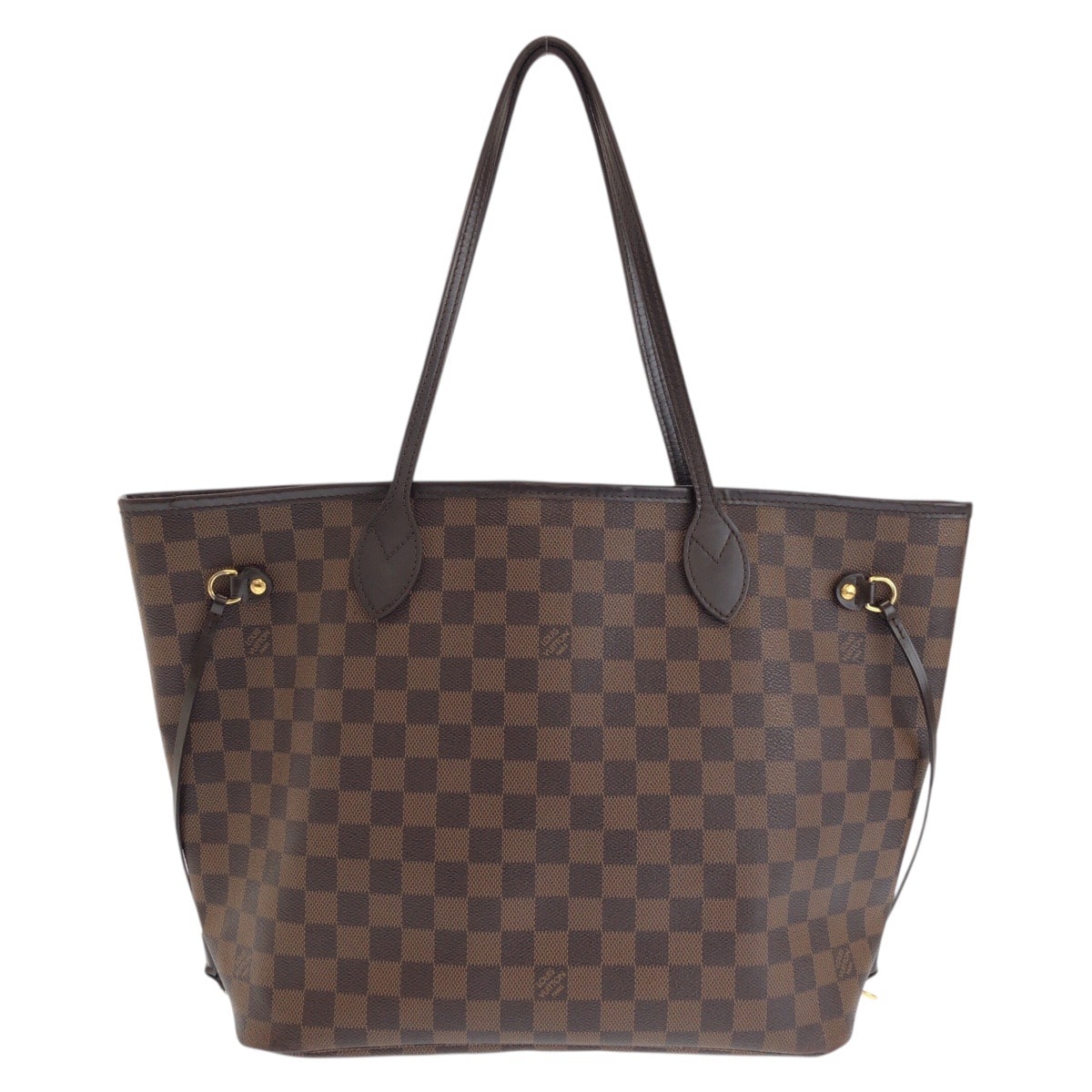 LOUIS VUITTON ルイヴィトン ダミエ ネヴァーフルMM ブラウン ゴールド金具 PVC レザー/ トートバッグ ショルダーバッグ 601413 【中古】