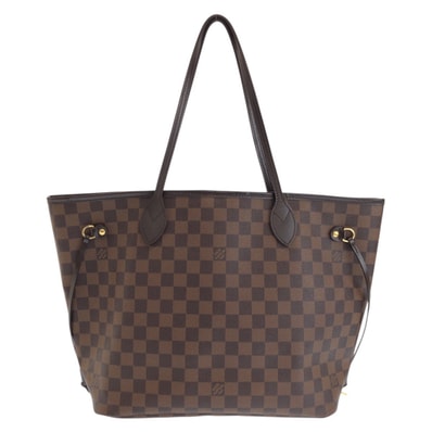 LOUIS VUITTON ルイヴィトン ダミエ ネヴァーフルMM ブラウン ゴールド金具 PVC レザー/ トートバッグ ショルダーバッグ 601413 【中古】