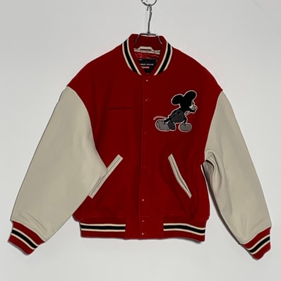 Supreme x Number (N)ine x Mickey Mouse Varsity Jacket "Red"