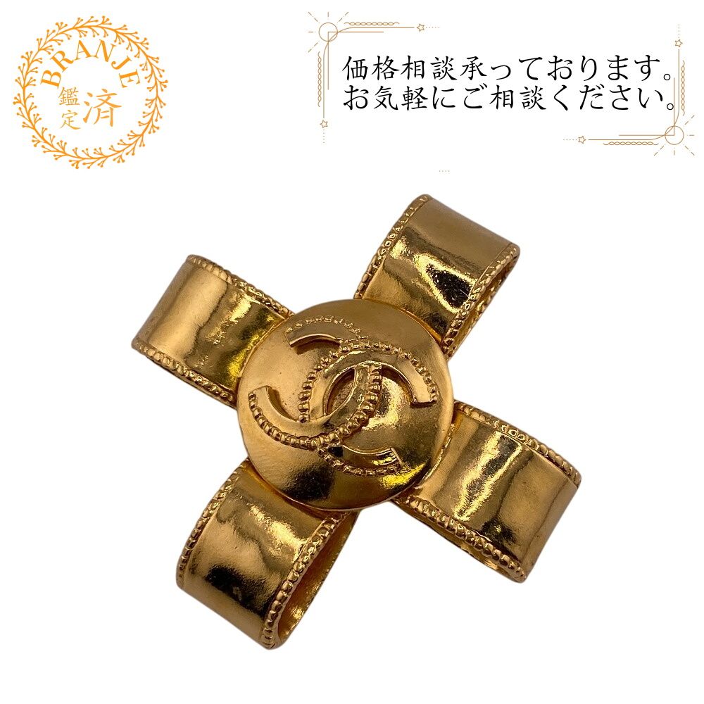 シャネル CHANEL ブローチ ココマーク ゴールド