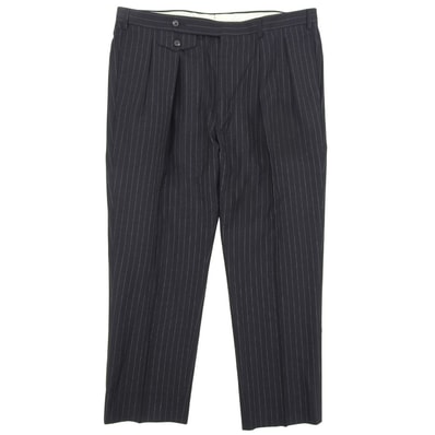ポロ ラルフローレン ウール ストライプ パンツ ボトムス メンズ グレー ―