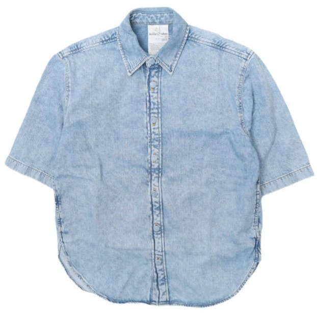 Acne Studios アクネストゥディオズ トルコ製 オーバーサイズデニムシャツ FN-MN-SHIR000665 44 INDIGO 半袖 トップス g28505