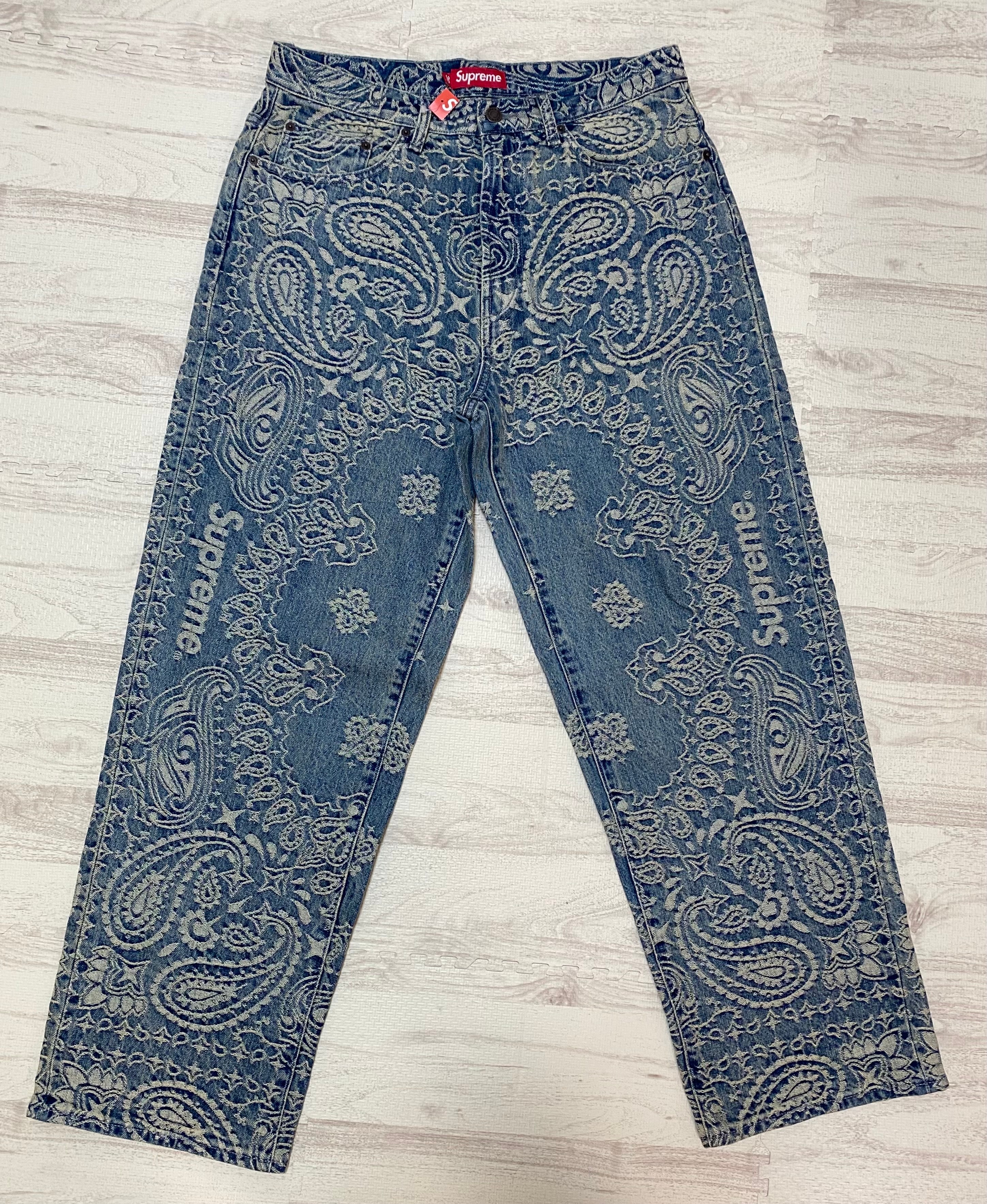 Supreme Bandana Jacquard Baggy Jean 