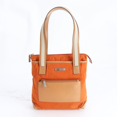 ■美品 グッチ オレンジ 019 0453 トート バッグ