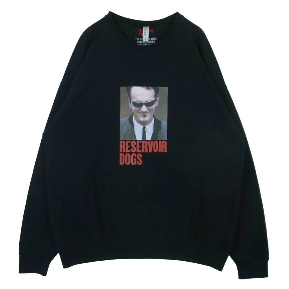 WACKO MARIA ワコマリア reservoir dogs CREW NECK SWEAT SHIRT レザボア・ドッグス クルーネック スウェット トレーナー ブラック系 2XL【中古】