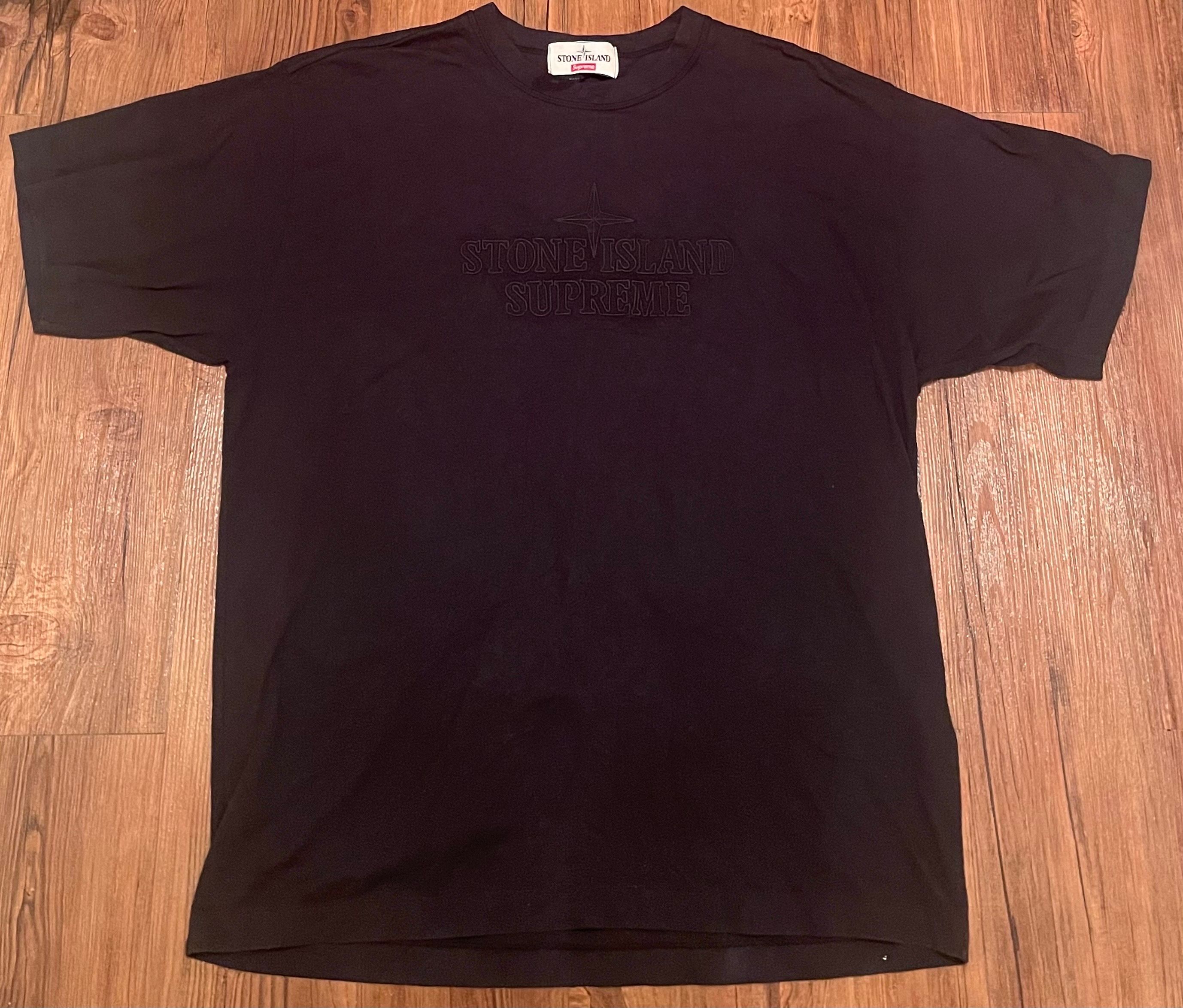 Supreme / Stone Island Embroidered Logo S/S Top "Black"