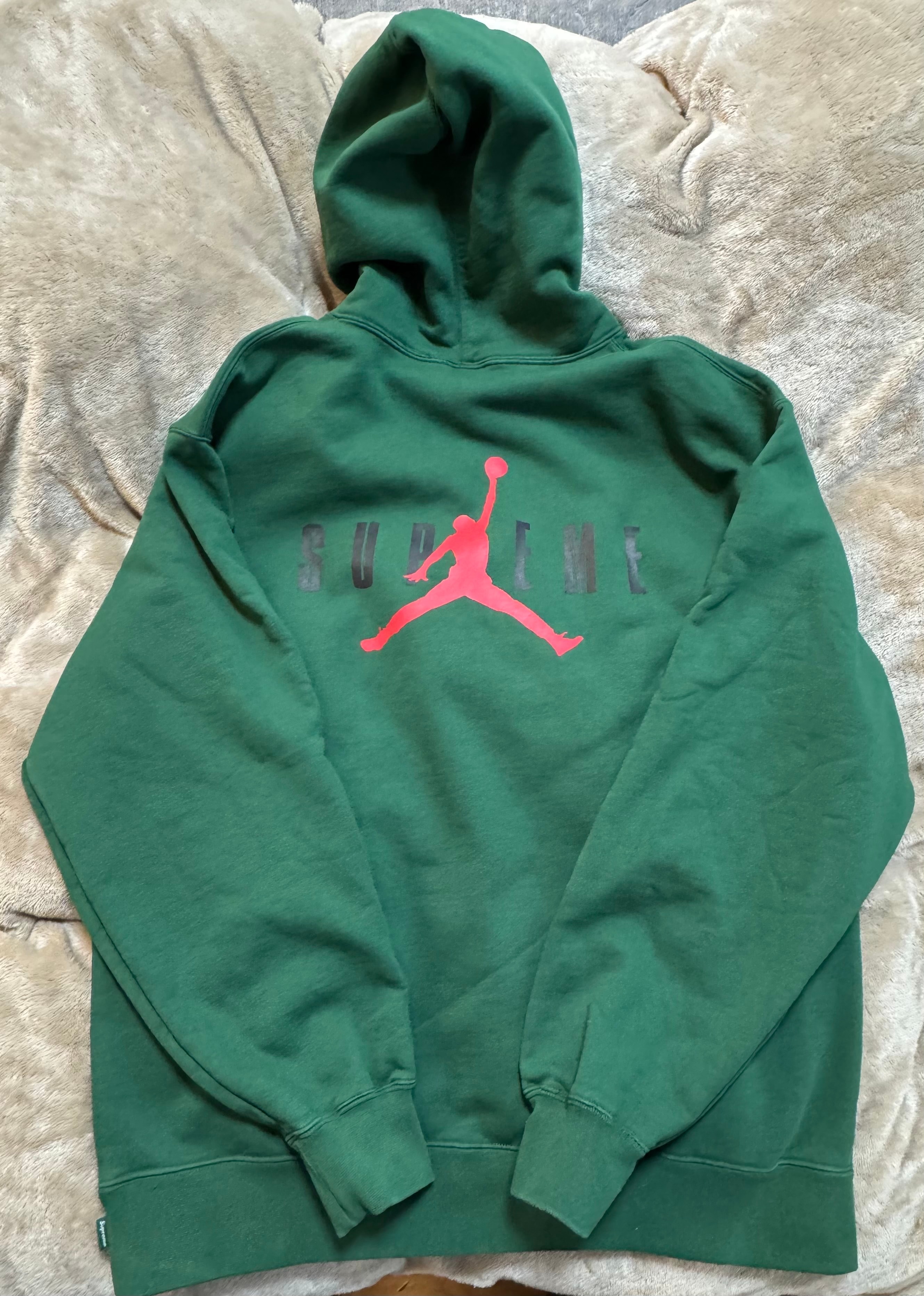 Supreme x Jordan Hooded Sweatshirt "Green"