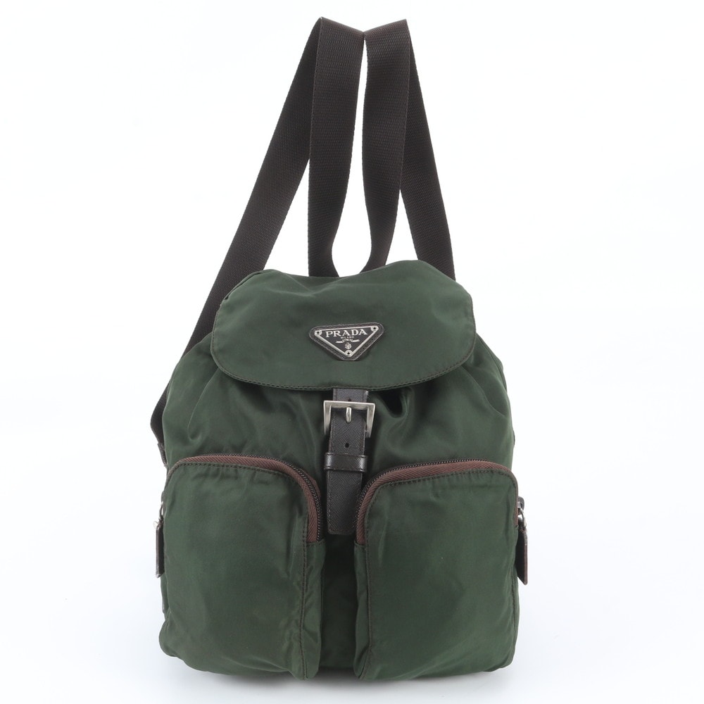 ■極美品 プラダ テスート ナイロントライアングルロゴリュックサック