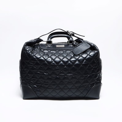 シャネル CHANEL パリニューヨークライン レザー 鍵 ネームタグ カバー付き ボストンバッグ【中古】