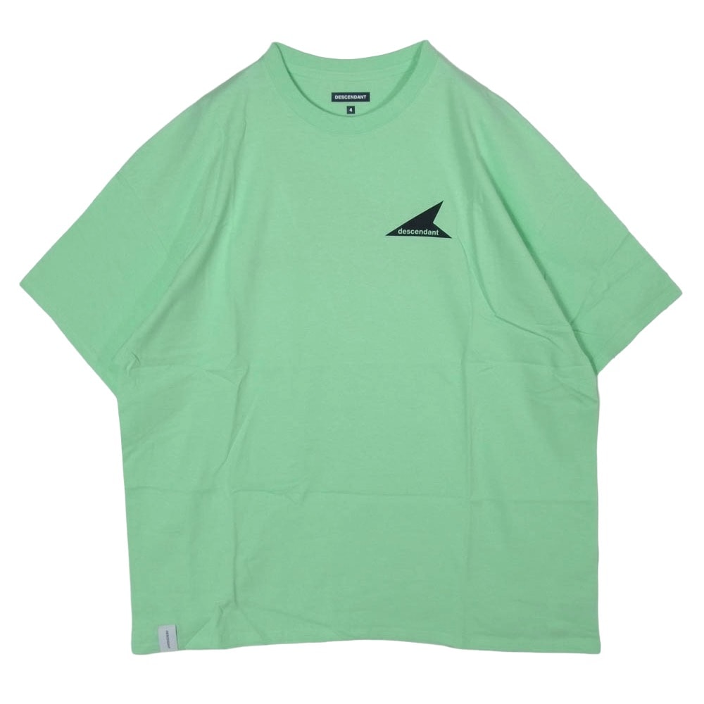 DESCENDANT ディセンダント Tシャツ 21SS 211ATDS-STM04S CETUS SS TEE ロゴプリント クルーネック 半袖 Tシャツ カットソー MINT 4【新古品】【未使用】【中古】