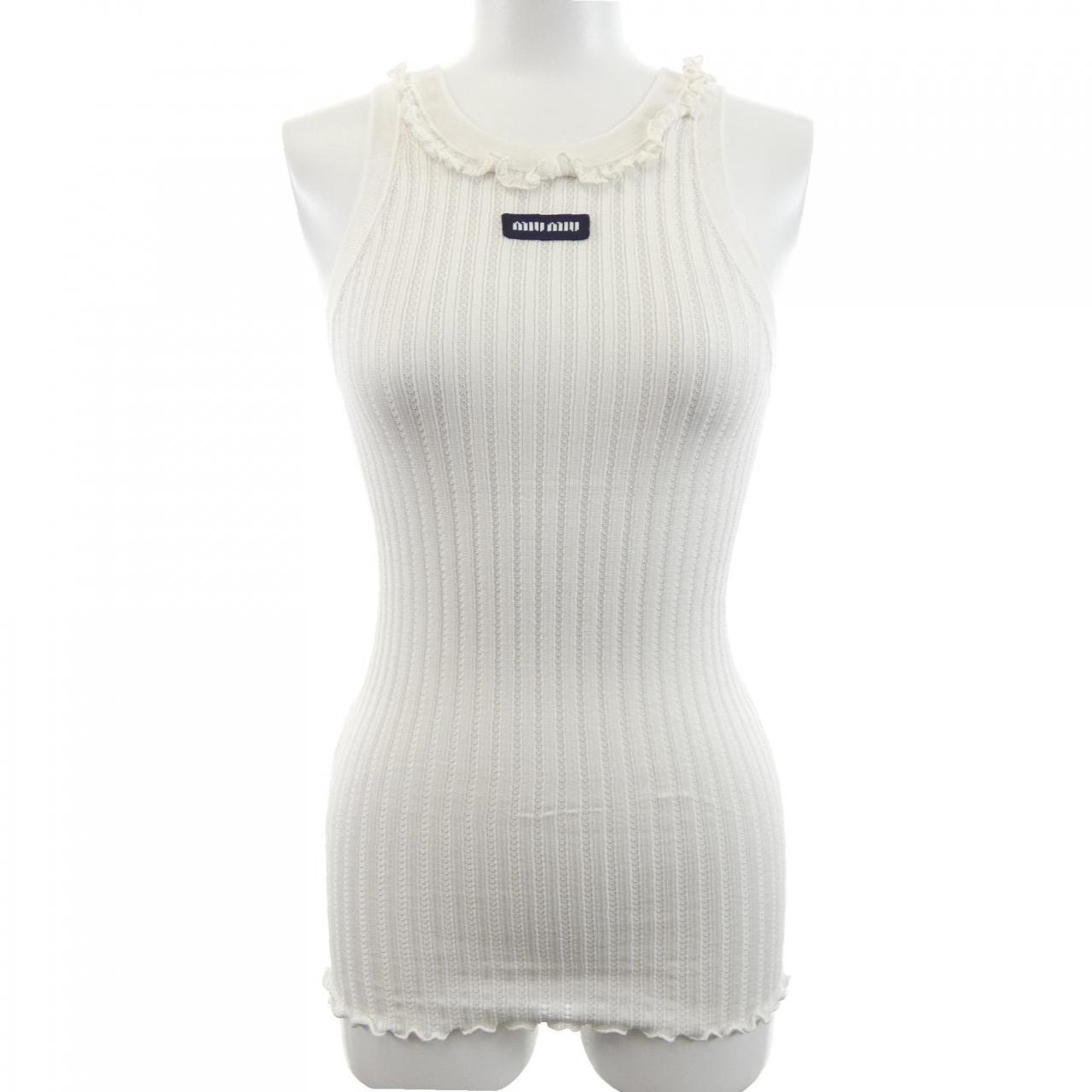 ミュウミュウ MIU MIU SILK TANK TOP MMV392 SOOO 191X タンクトップ