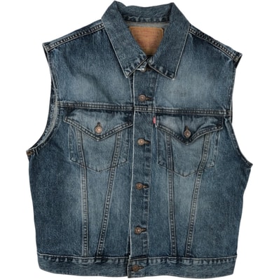 古着 リーバイス Levi's 75530-0308 デニムベスト カナダ製 メンズL相当 ヴィンテージ/eaa616472