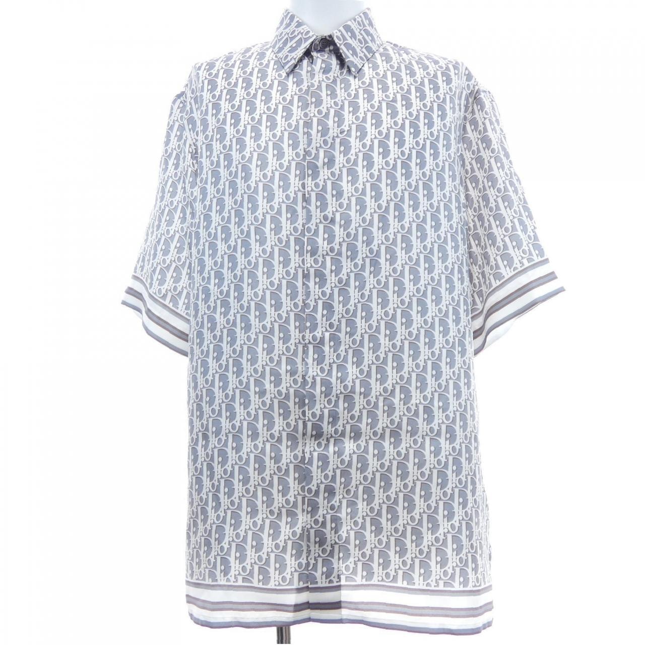 ディオール DIOR ディオールオブリークオーガニックシルクツイル OBLIQUE 193C545A4751 S/Sシャツ