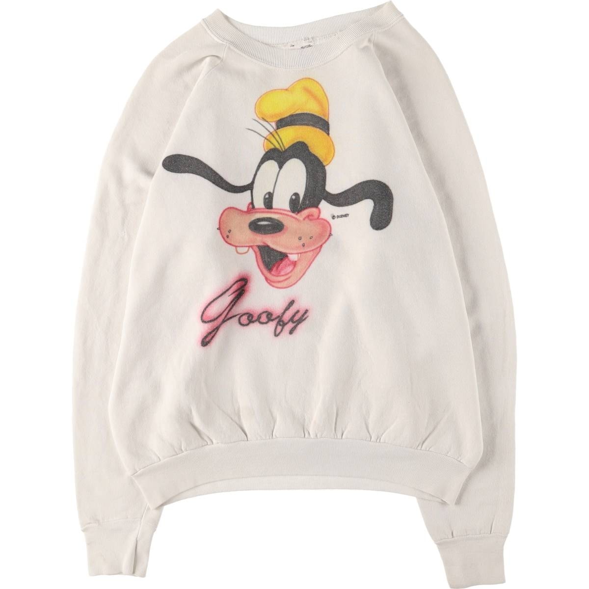 古着 ~90年代 フルーツオブザルーム FRUIT OF THE LOOM GOOFY グーフィー キャラクタースウェットシャツ トレーナー メンズXL相当 ヴィンテージ/eaa565574