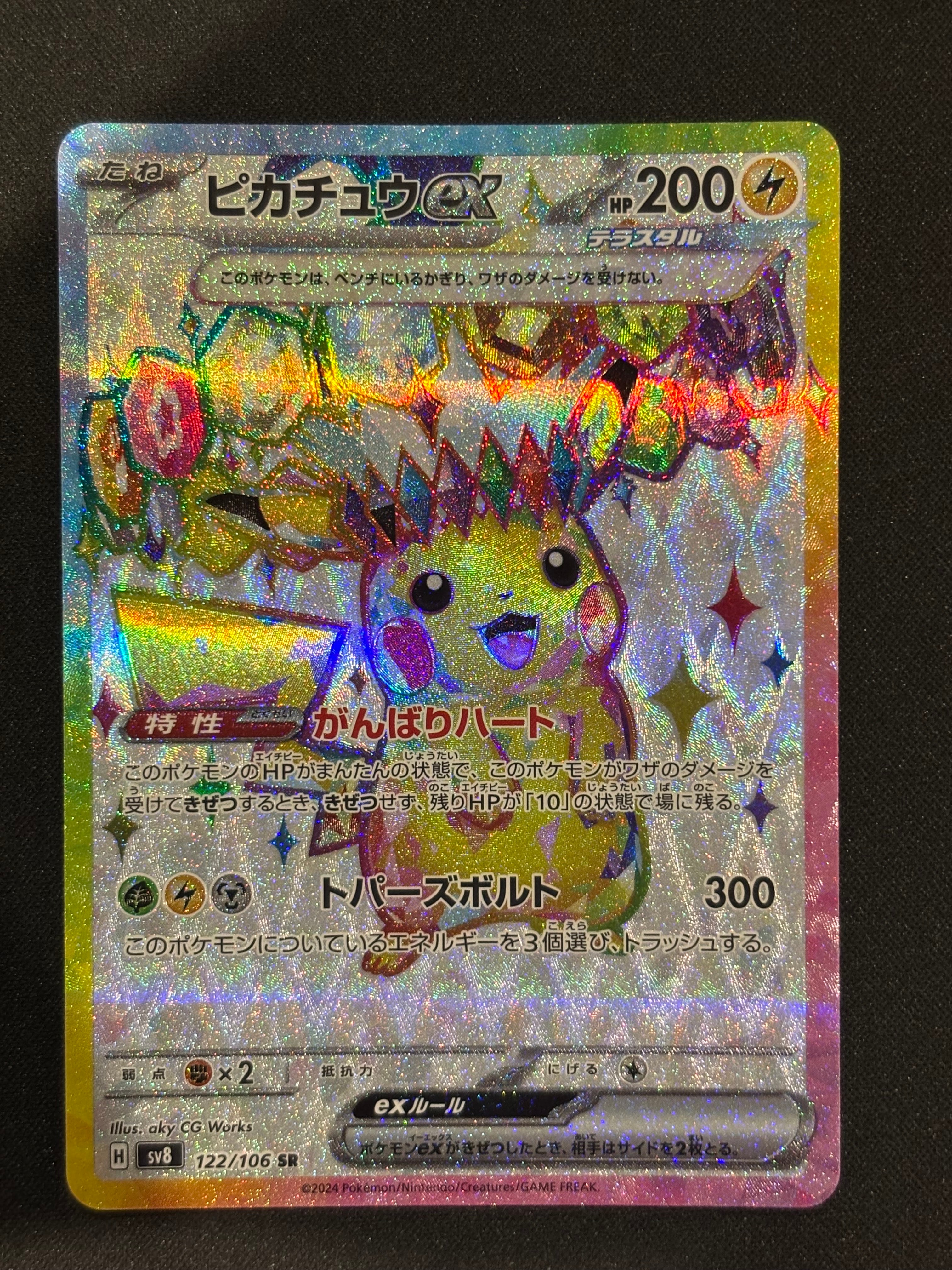 ピカチュウex SR [SV8 122/106](拡張パック「超電ブレイカー」)の新品