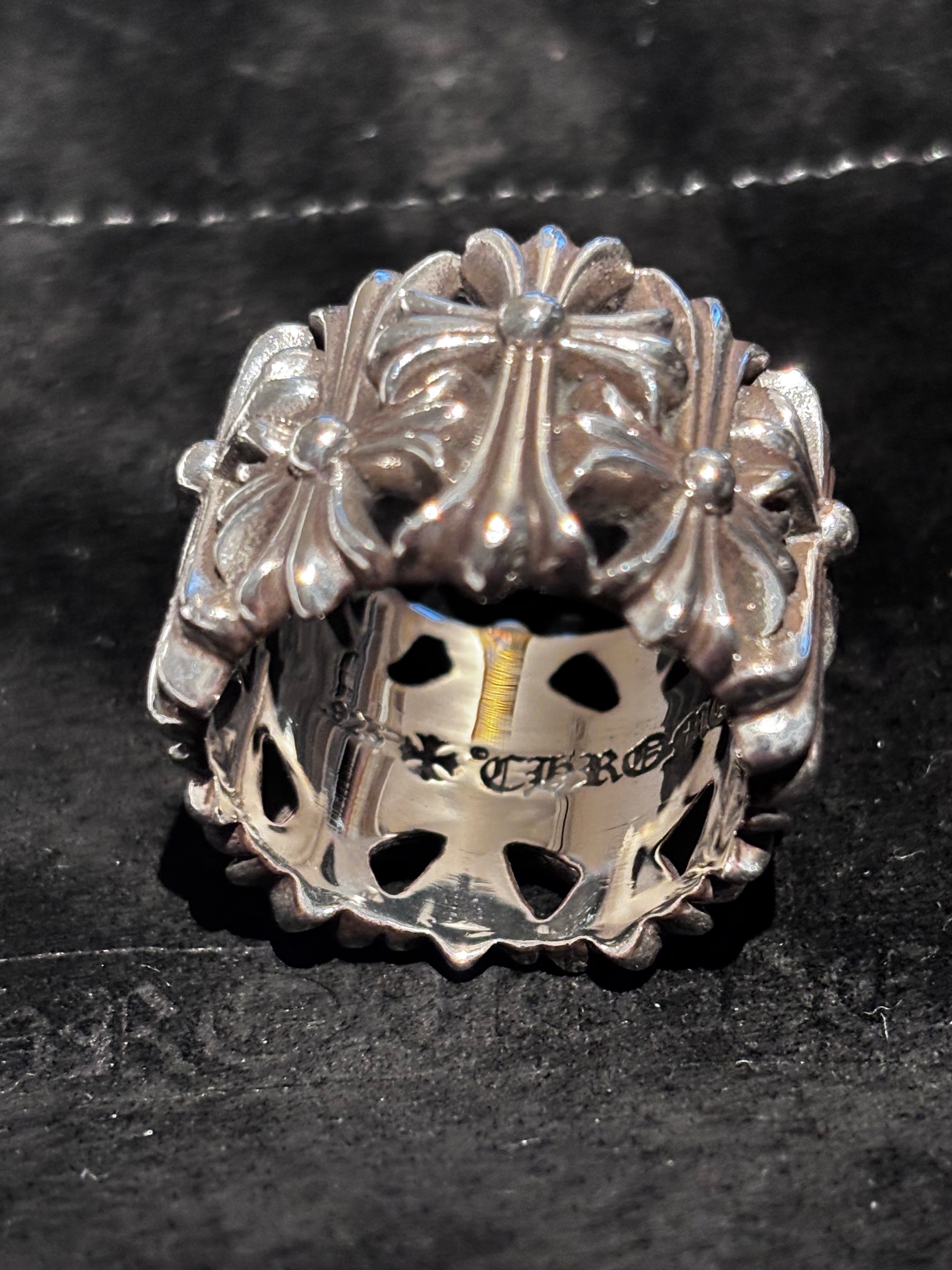 Chrome Hearts Cemetery Cross Ring "Silver"