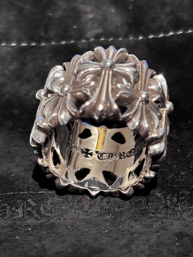 Chrome Hearts Cemetery Cross Ring "Silver"